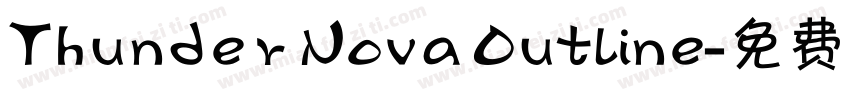 Thunder Nova Outline字体转换